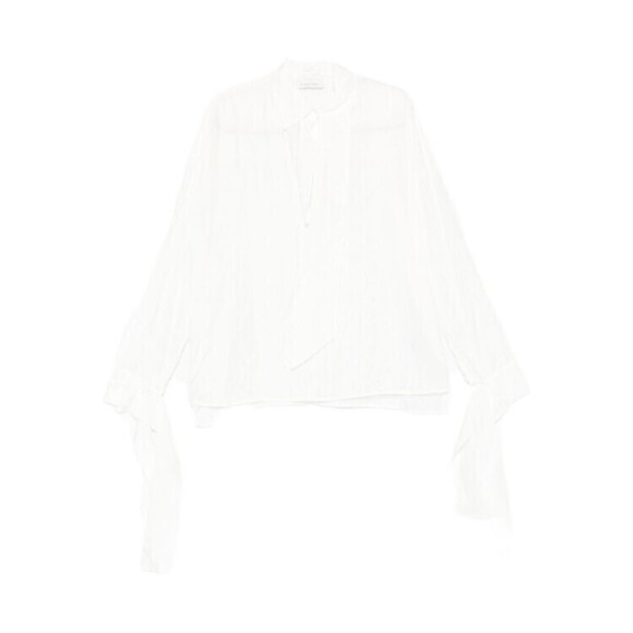 Lanvin Silk Blouse With Tie Neck - NWT